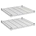 Alera Industrial Wire Shelving Extra Wire Shelves, 24w x 24d, Silver (Case of 2 Shelves)