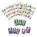 12 Sheets Multicolored Christmas 3D Nail Art Stickers with Snowflake, Tree, Deer, Santa