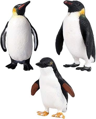 Amazon Tomaibaby 3ピースプラスチックペンギンアクション置物海の動物ペンギンモデルおもちゃ子供子供学校プロジェクトとクラス ロボット 子ども向けフィギュア おもちゃ