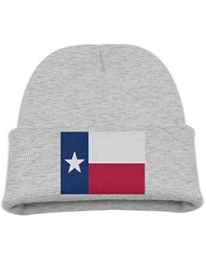 Flag Of Texas Kid's Hats Winter Funny Soft Knit Beanie Cap Children Unisex