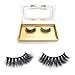 100% Siberian 3D Mink Fur False Lashes HandMade Wispy Natural Thick Reusable Mink Fake Eyelashes