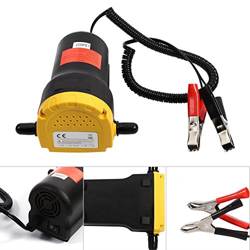 TOOGOO 12V 60W Oil/Crude Oil Fluid Sump Extractor Scavenge Exchange Transfer Pump Suction Transfer Pump + Tubes for Auto Car Boat Motorbike Truck RV ATV Jet