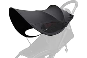 TOPOQ Baby Stroller Sun Shade Cover Universal Stroller Canopy Awning UV Protection Sun Cover for Car Seat Pram Pushchair Sun Shade Baby Buggy Sun Shield Foldable Removable