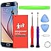 Galaxy S6 Battery AexPower Upgraded 2750mAh Internal Li-Polymer Replacement EB-BG920ABE Battery for Samsung Galaxy S6 G920V G920A G920T G920P with Tool Kit [24 Month Warranty]