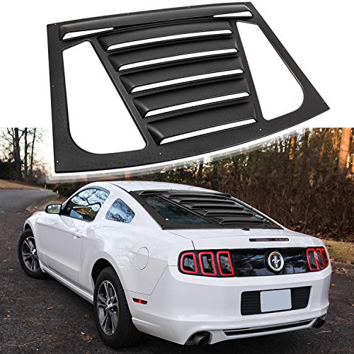 E-cowlboy Rear Window Louver for Ford Mustang 2005~2014 Sun Shade Cover in GT Lambo Style Matte Black