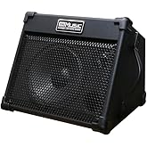 Coolmusic Portable Acoustic Guitar Amplifier, for Performers On The Go, Built-in Bluetooth (40W Battery-Powered)