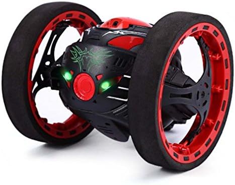 Sansee 2.4GHz Wireless Remote Control Jumping RC Toy Bounce Cars Robot Toys (Black)