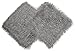 Chanasya Soft Shaggy Fuzzy Fur Long Mangolian Faux Fur Cozy Elegant Chic Decorative Gray Throw Pillow Cover Pillow Sham- Silver Gray 2-Pack Throw Pillowcase 18x18 Inches (Pillow Insert Not Included)