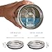 Spill Proof Lid for Yeti,JungleArrow New Set of 2 Yeti 20 oz Tumbler Lid Splash Resistant with Slider Closure for Yeti Rambler and RTIC Tumblers(Tumbler Not Included)