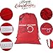 Blank Santa Sack, Personalized Santa Bag with Drawstring Jumbo Size 27.6