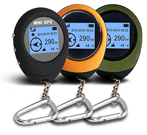 Winterworm Outdoor Mini Handheld Portable GPS Navigation Location Finder Dot Matrix Display for Biking Hiking Travelling Geoaching Wild Exploration