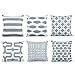 Top Finel Decorative Throw Pillow Covers Soft Microfiber Outdoor Cushion Covers 18 X 18 for Couch Bedroom Car, Pack of 6, Grey