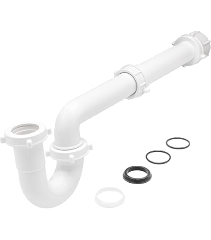 EZ-FLO 1-1/2 Inch P-Trap with Adapter for Tubular Drain