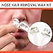 Nose Wax, Lifestance Nose Hair Removal Wax Kit Microwavable Home Use Hard Wax for Men and Women 60grams