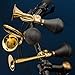 Kings County Tools Old Fashioned Solid Brass Bike Horns (Set of Three) | Handmade Design | Decorative and Functional