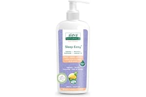 Aleva Naturals Sleep Easy Baby Lotion for Face and Body, Gentle Baby Moisturizer Cream, Natural and Organic Ingredients, Grea