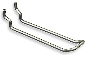Azar Displays 701140 Safety Metal 4-Inch Loop Hook, 50-Piece Set