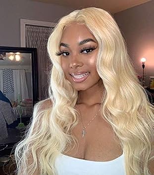 Amazon Com Guanyuwigs Short Blonde Lace Front Wig Human Hair Pre