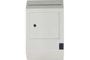 PROTEX SAFE CO. Protex Drop Box Security Lock Box (WDB-110),Heavy duty,Piano hinge, Secure suggestions, ballots, mail, money, rent checks and more off-white