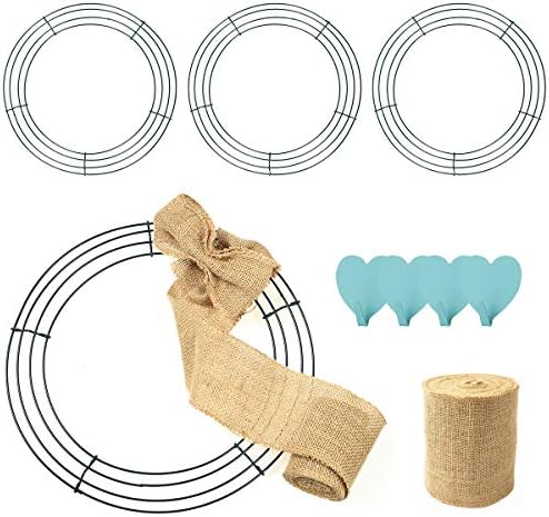 4 Pack Wire Wreath Frame 12 Inch Metal Wreath Form Wreath Ring