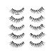 ALICE Lashes 120 Natural Wispy False Eyelashes 10 Pairs with Eyelashes Tweezers
