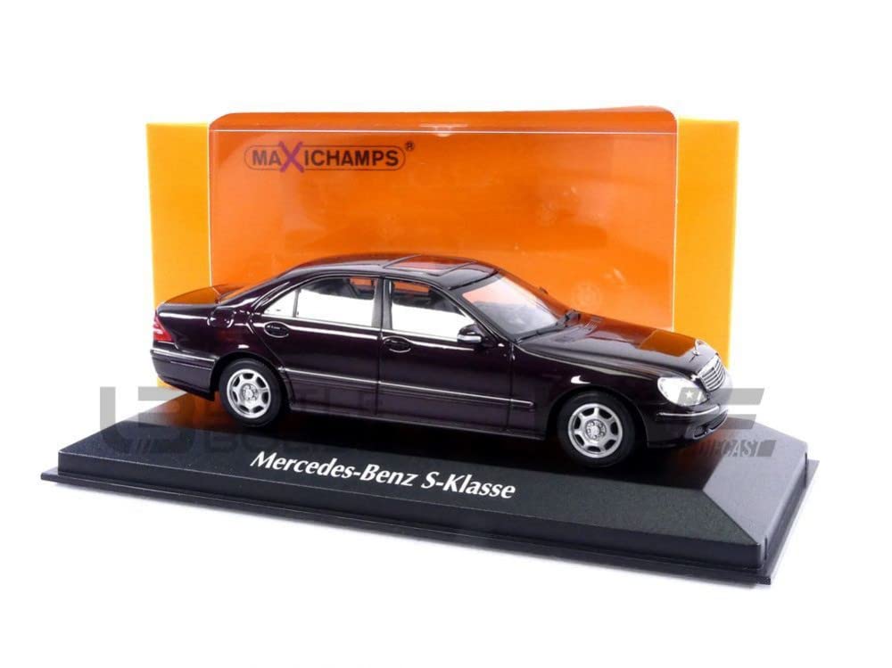 Maxichamps 1:43 Mercedes-Benz S-Class (W220) - 1998 - Dark Red Metallic