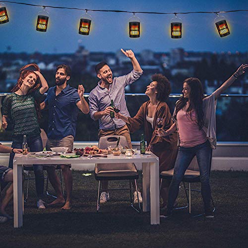 Balight Solar Flickering Flame Lights, Outdoor Sloar Torches Lights Hanging Sloar Lantern Lights Waterproof Landscape Lawn Decoration Lighting Dusk to Dawn Auto On/Off for Patio Garden Yard (1 Pack) - Thumbnail 7