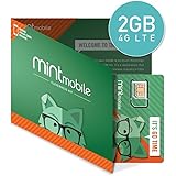 $15/month Mint Mobile Wireless Plan | 2GB of 4G LTE Data + Unlimited Talk &amp; Text for 3-Months (3-in-1 GSM SIM Card)