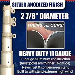 Service First Heavy Duty Telescoping Flagpole Kit