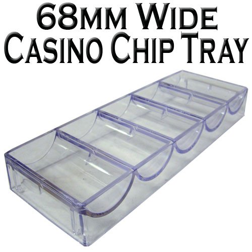Brybelly Set of 10 Clear Acrylic Poker Chip Trays - Thumbnail 3