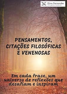 Livro Pensamentos, citações filósificas e venenosas