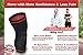 ATHLEDICT Knee Brace Compression Sleeve with Strap for Best Support & Pain Relief for Meniscus Tear, Arthritis, Running, Basketball, MCL, Jogging, Post Surgery Recovery for Men & Women, L