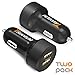 Trianium Car Charger 24W 4.8A Dual USB Phone Charger (2-Pack) with AtomicDrive Smart Ports for iPhone XR XS Max X 8 7 6s 6 SE Plus, iPad Pro/Air/Mini, Galaxy S9 S8 S7 Edge, Note 9 8 5, LG G6, HTC primary