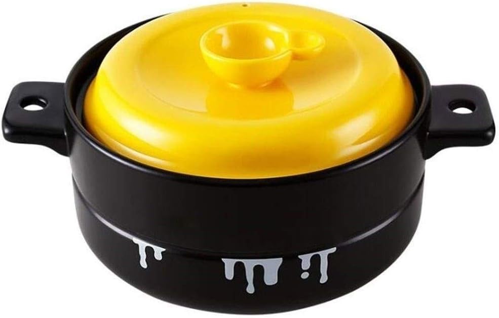 JLL Dutch Oven Enameled Cast Iron Round, Bread Baking Pot with Lid & Natural Non-Stick Slow Cook Self-Black