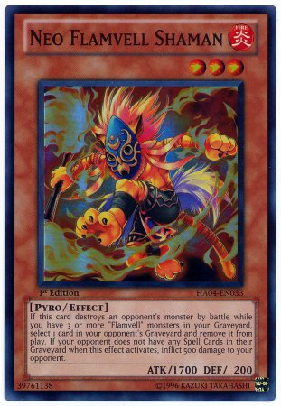 Yu-Gi-Oh! - Neo Flamvell Shaman (HA04-EN033) - Hidden Arsenal 4: Trishulas Triumph - 1st Edition - Super Rare
