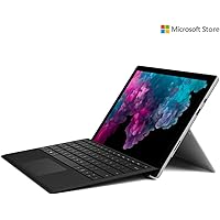 Microsoft Surface Pro 6 NKR-00023 2019 12.3-inch Laptop (8th Gen Core i5-8250U/8GB/128GB SSD/Windows 10 Home/Intel UHD 620 Graphics), Platinum + Type Cover (Black) Bundle