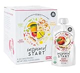 Inspired Start Pack 1, 3 oz. (Pack of 8 baby food pouches) - Organic, Non-GMO, include peanut, treenut, soy and egg in baby's diet