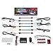 LEDGlow 6pc Million Color Flexible Motorcycle LED Lighting Kit - 15 Solid Colors - 9 Patterns - 6