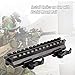 Tactical Picatinny Riser Mount Rails Dual 90 and 45 Degree Quick Release Detach 13-Slot Medium Profile for Red Dot Scope Optics