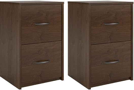 Amazon Com Ameriwood Home Core 2 Drawer File Cabinet Northfield Alder Set Of 2 Furniture Decor