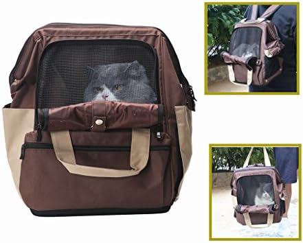 LUTAVOY Pet Carrier Backpack for Small Cats and Dogs Ventilated Design Travel, Hiking Dog Carrier Backpacks (PB03)