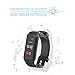 Fitness Tracker, 2017 Updated Waterproof Color Display Screen Heart Rate Monitor Watch, Sokos Bluetooth Smart Fitness Tracker Armband | Wristband | Bracelet and free iOS Android APP (Black)