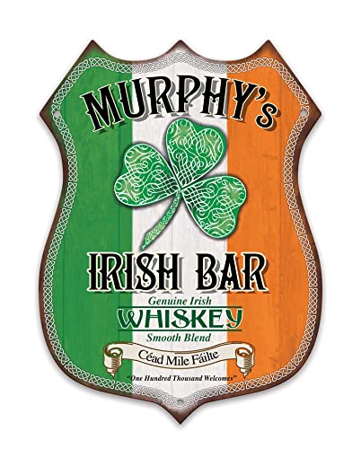 Murphy's Irish Bar - Shield shaped metal plaque