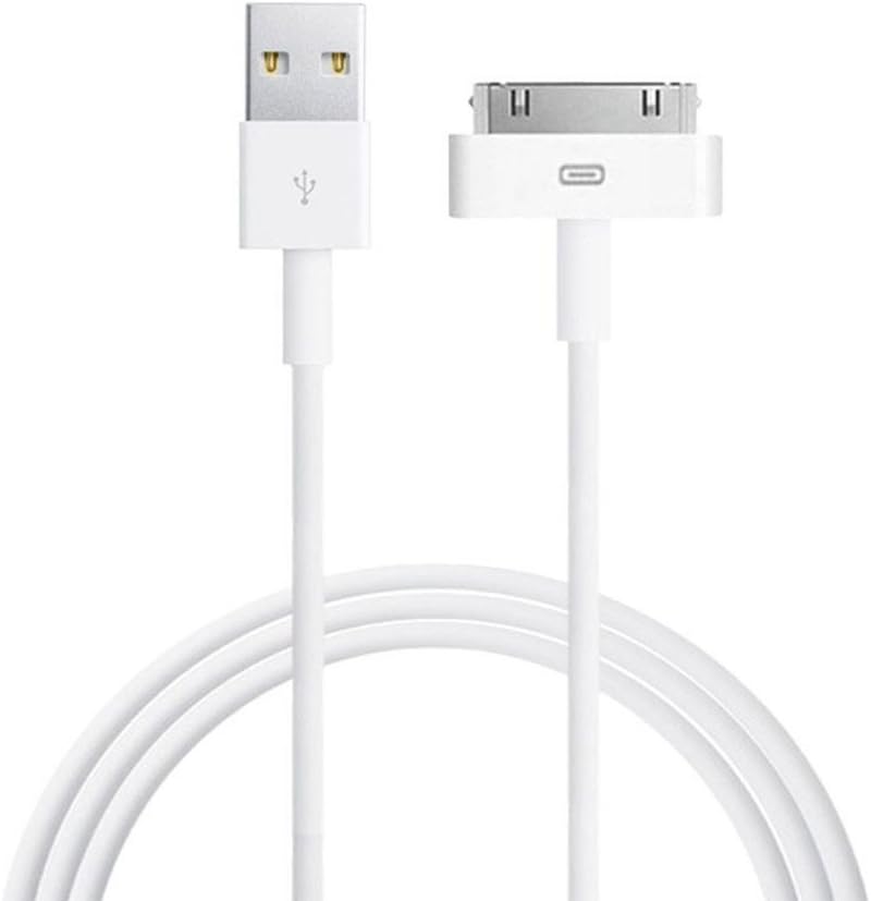 30-Pin to USB Cable for Apple iPhone 4, iPod, and iPad 3rd Generation-6FT (White)