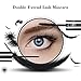 Proteove Makeup Lash Mascara - Voluminous Dual Thickening & Lengthening Mascara, Waterproof & Smudge-proof Advanced Product for Long Lavish Eyelashes, Black（Eyelash Growth Serum Included）