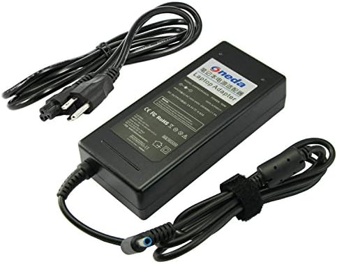 Oneda 90W 19.5V 4.62A AC/DC Power Adapter for HP 14-ac159nr; HP Slatebook 14-p010nr; HP Pavilion TouchSmart Sleekbook 15-p114dx 15-P390NR 15-R011DX; P/N: 845611-001 845836-850 HSTNN-CA40 Supply Cord