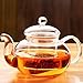 Beylor Clear Glass Teapot Heat Resistant Teapots 1000 ml /33 oz with Infuser for Tea Leaf Loose Tea (1000ml)