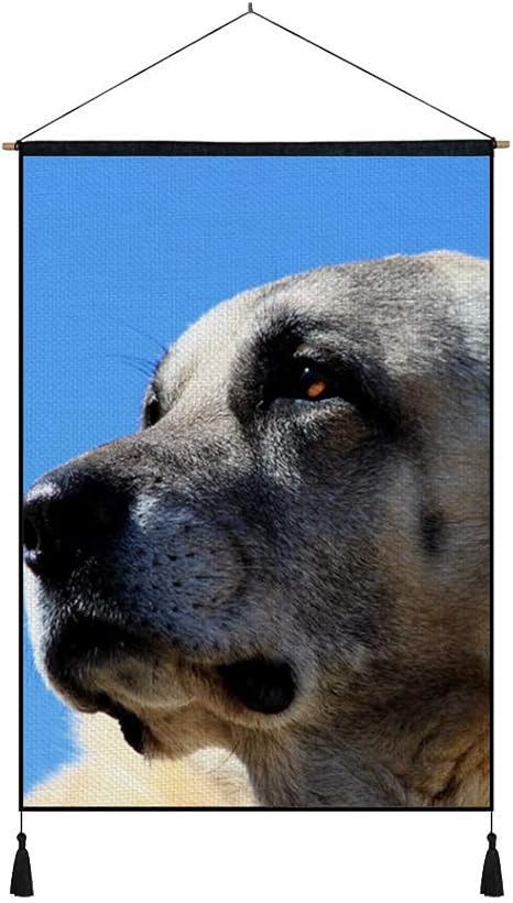 Amazon Co Jp 45cmx65cm 綿の麻 タペストリー 多機能 掛け軸 掛け物 カンガル犬の銃口 個性 掛け軸 掛け物 掛けじく ポスター インテリア 組立式 部屋飾り壁 壁飾り ホーム キッチン