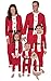 PajamaGram Santa Suit Christmas Matching Family Pajama Set, Red