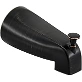 Slip Fit Tub Spout with Pull-Up Diverter for 1/2 inch Copper Tube, Oil-Rubbed Bronze